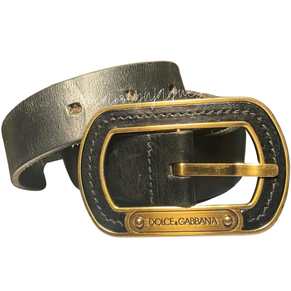 Authentic Dolce & Gabbana Leather Belt